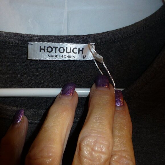 Hotouch gray t shirt with heart size m - Picture 2 of 3